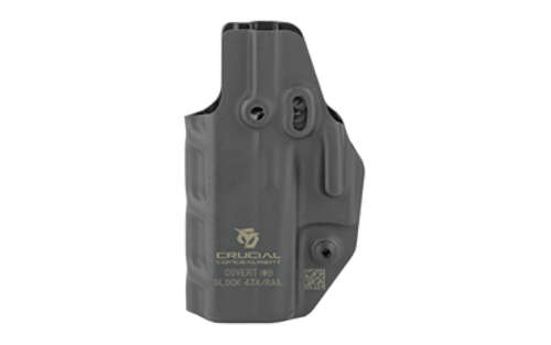 Holsters Crucial Concealment Covert Inside the Waistband Ho CRUCIAL IWB FOR GLOCK 43/43X AMBI BK